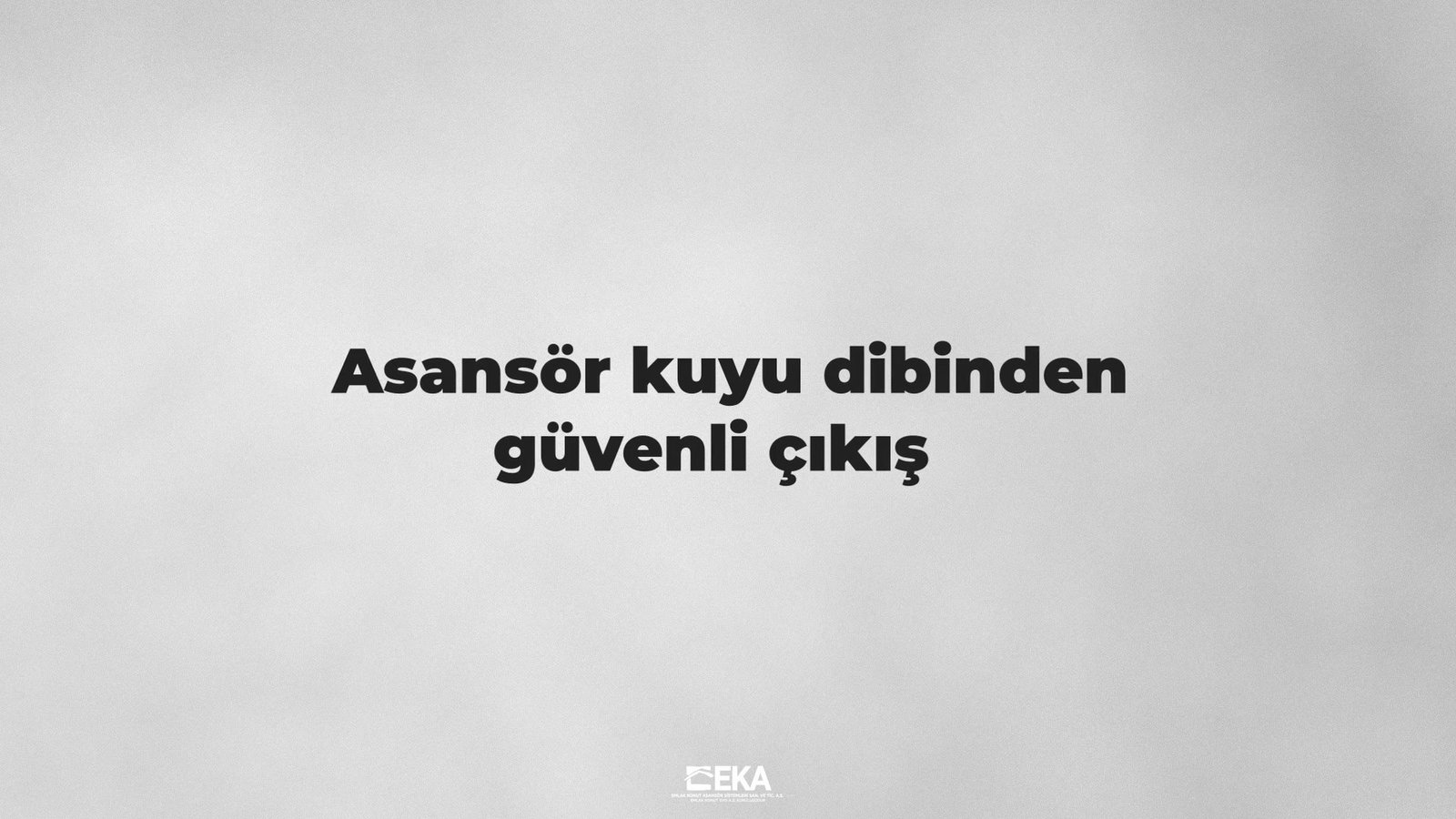 EKA kuyu dibine iniş eğitim videosu — ilk karesi